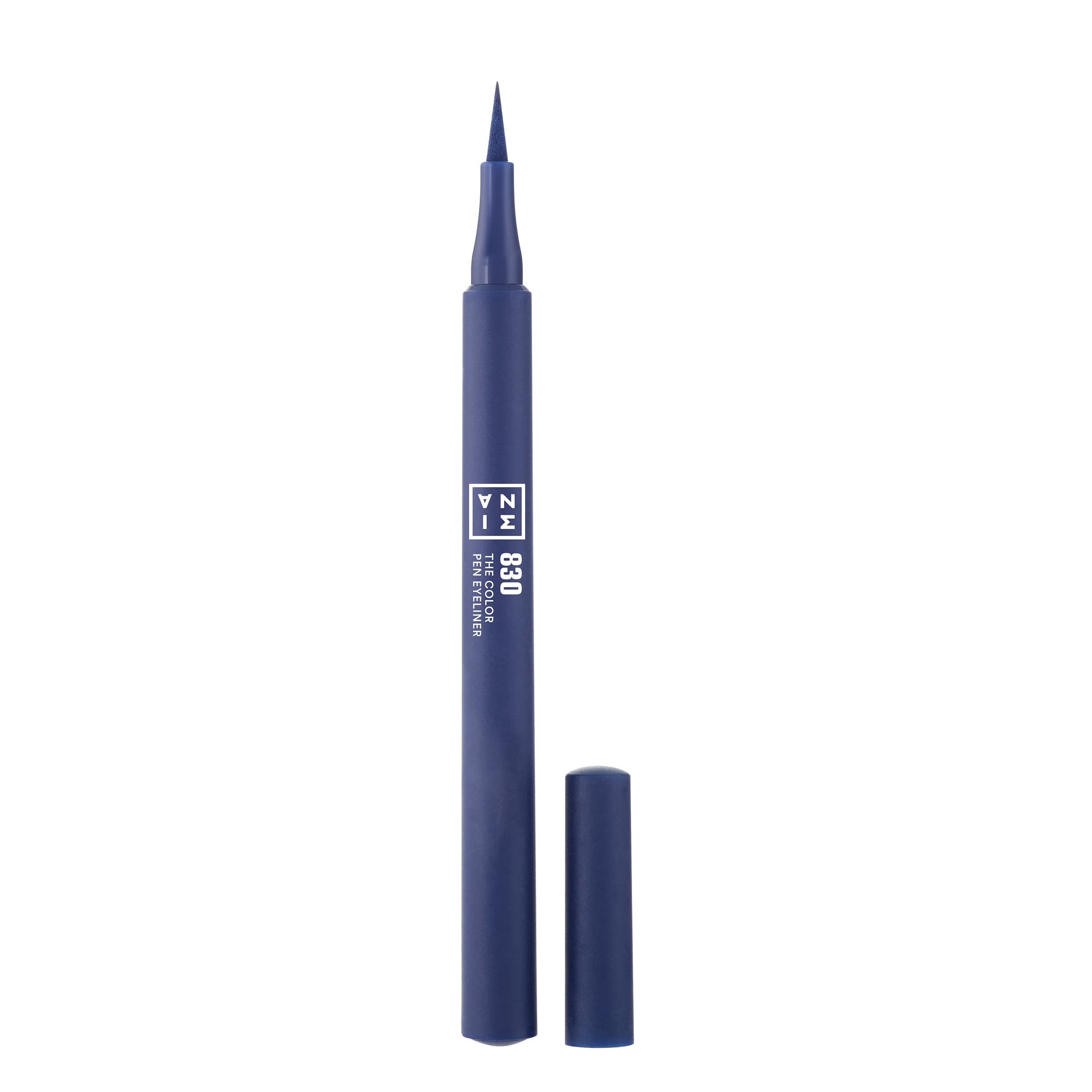 3INA MAKEUP - The Color Pen Eyeliner 830 - Navy blue Liquid Eyeliner - 10h Longwear Smudge-proof for Sensitive Eyes - Ultra Precise Felt Tip Matte Liner - Bold Pigmentation - Vegan - Cruelty Free — image 1