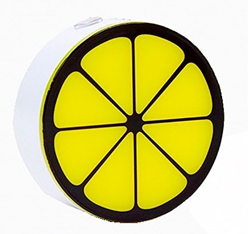 0.5W Plug in LED Night Light Lamp with Sensor Soft Brightness for Kids Baby Nursery Bedroom (lemon yellow)