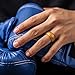 ThunderFit Silicone Wedding Rings for Men, Rubber Engagement Bands 8.7mm Wide 2.5mm Thick - 1/2/3/4/5/6/7/12/16 Variety Multipack (Pack G - Size 9.5-10 (19.8mm))