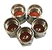 Muzzys -Set of 100- Premium Chrome Valve Stem Caps, Tire Rim Wheel Nuts, TPMS Safe, Chromies, Universal Fit: Car, Truck, Bike, Corrosion Proof