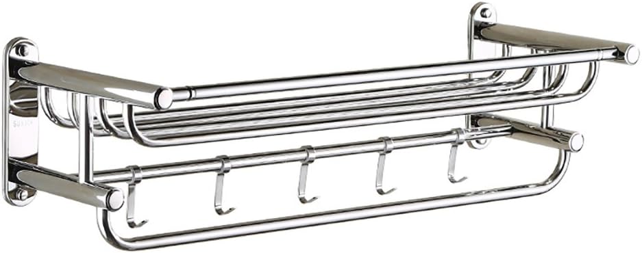 YONGLIANG Toiletries Bathroom Hardware Accessories Bathroom Towel Racks Wall Mounted Bathroom Towel Rack 304 Stainless Steel Towel Rack ( Size : Xxl )