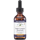 NativeRemedies Triple Complex Sleep Tonic - Relieves Mild Tension and | Sleeplessness, Increases Drowsiness and Restores Healthy Sleep Patterns - 59 mL