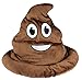 Novelty Treasures Soft Fabric Brown Emoticon Poop Hat