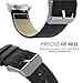 Gear S2 Watch Band, MoKo Premium Soft Genuine Leather Crocodile Pattern Replacement Strap for Samsung Gear S2 SM-R720 & SM-R730 Smart Watch (NOT FIT Gear S2 Classic SM-R732 / R735 Version), BLACK