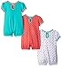 Disney Baby Girls' Ariel The Little Mermaid 3 Pack Rompers