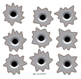 Bullet Holes 9 pack of decal Bullet Holes approx 1.25