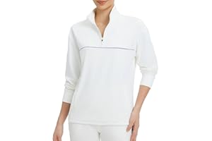 baleaf Women's Fleece Golf Pullover Half Zip Running Jacket Thermal Shirts Winter Cold Weather Gear Water Resistant