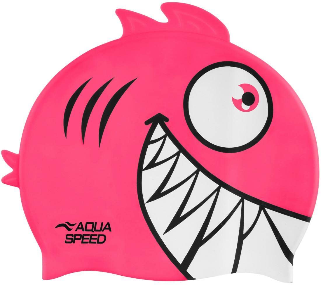 Aqua-Speed Children's Swimming Cap | Silicone | Kids (Unisex) | Piranha-03