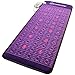 Far Infrared Amethyst Mat + Natural Agate Gems - FIR Heat - Negative Ion - Red Light Photon Therapy - 10Hz PEMF Bio Magnetic Pulsation - FDA Registered Manufacturer - Purple (Midsize 59