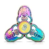 Fidget Hand Spinner Focus Toy by Zhuofu,Lead free Copper Material,Ultra Fast Mute Bearings,Reducing Stress and Relaxation,Great Gift for ADD,ADHD,Anxiety and Autism Adult Children (Rainbow)