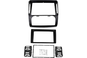 DKMUS Radio Stereo Bezel for Nissan Altima 2006-2012 Dash Installation Mount Trim Kit Fits 9" and Double Din (Auto A/C)