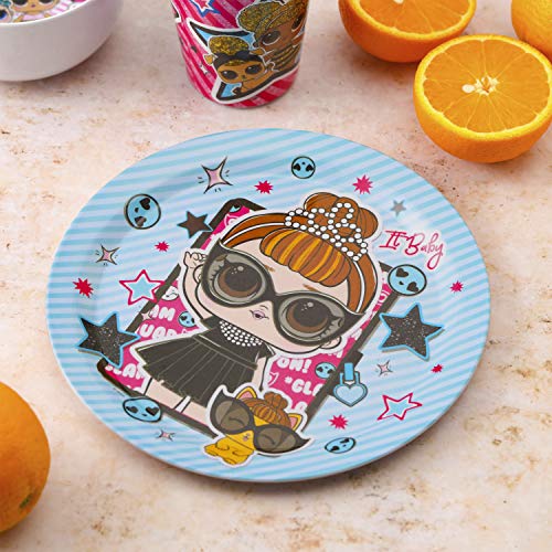 Zak Designs LOL Dinnerware Set Includes Plate, Bowl, Tumbler and