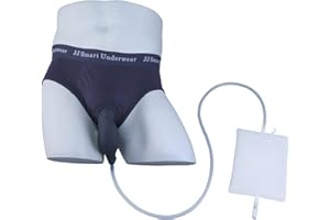 baiibai Adult Incontinence Briefs，Incontinence Protector/Bladder Control Bag，Urinary Incontinence Pants Silicone Urine Catheter Bags with Urine Catheter，Night Collection Urine & Leg Bag (XL, Men)