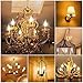 E12 LED Candelabra Bulb 60W Equivalent Dimmable LED Chandelier Light Bulbs 6W, 2700K Warm White, 600LM CA11 Flame Tip Vintage LED Filament Candle Bulb with Decorative Candelabra Base, 12-Pack