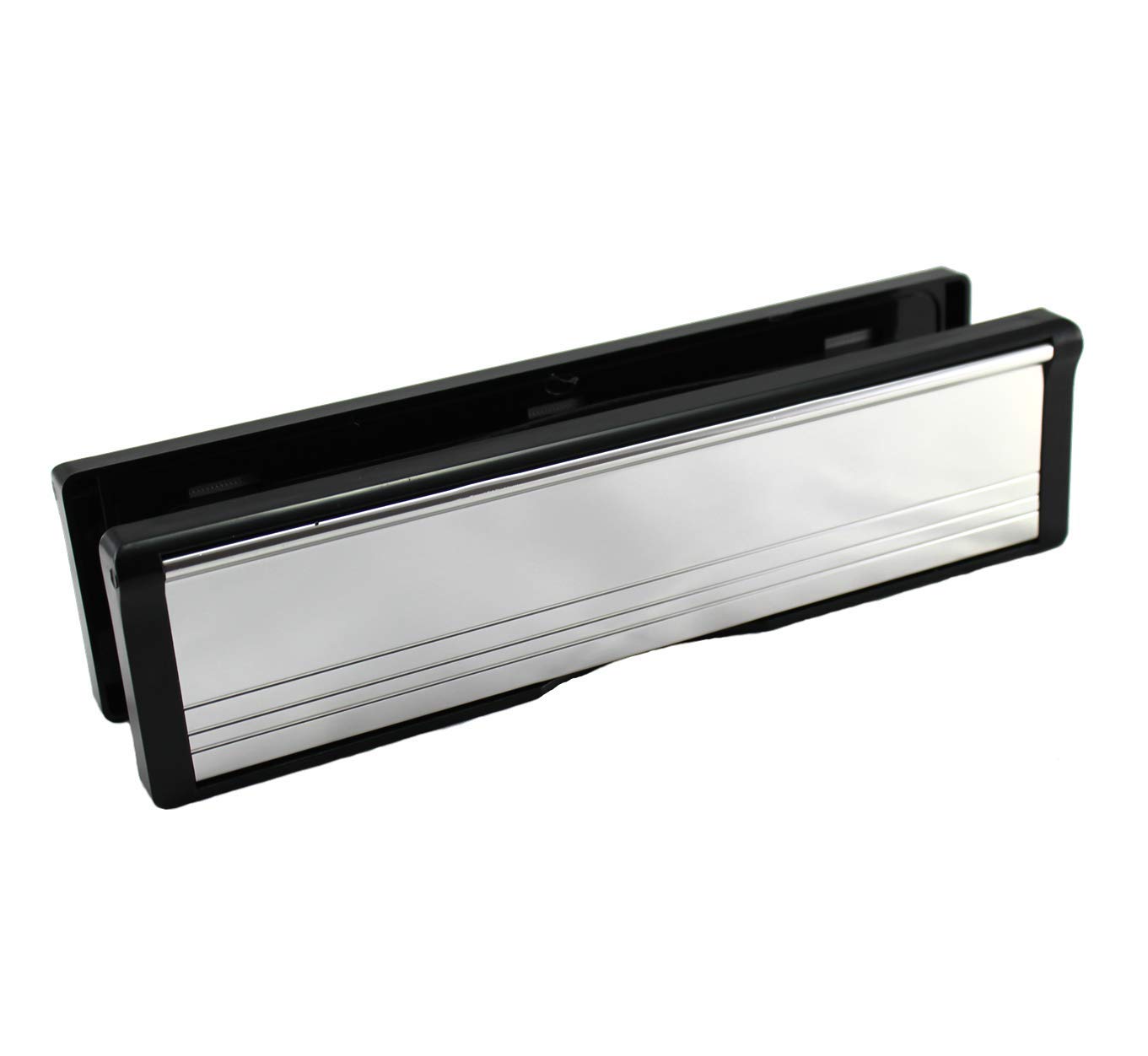 DJM Direct 40/80 UPVC Telescopic Sleeve Letterplate 10" - Polished Silver