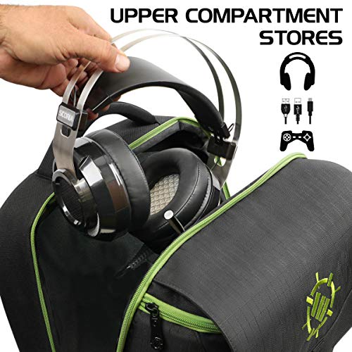 ENHANCE Console Gaming Backpack Compatible with Xbox Series X , Xbox