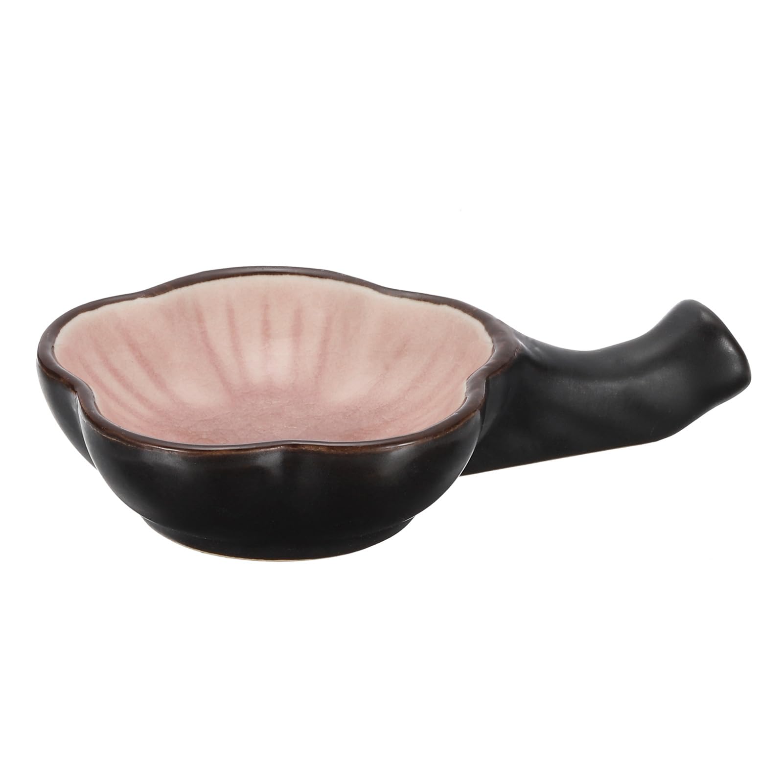 PATIKIL Chinese Calligraphy Ink Dish, Painting Brush Rest Dish Multifunctional Japanese Ceramics Ink Water Plate for Calligraphy, Painting, Art Supplies, Pink