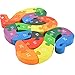 DD Wooden Jigsaw Puzzles Winding Snake Toys Letter & Numbers Puzzles Educational Toys For Toddlers Children