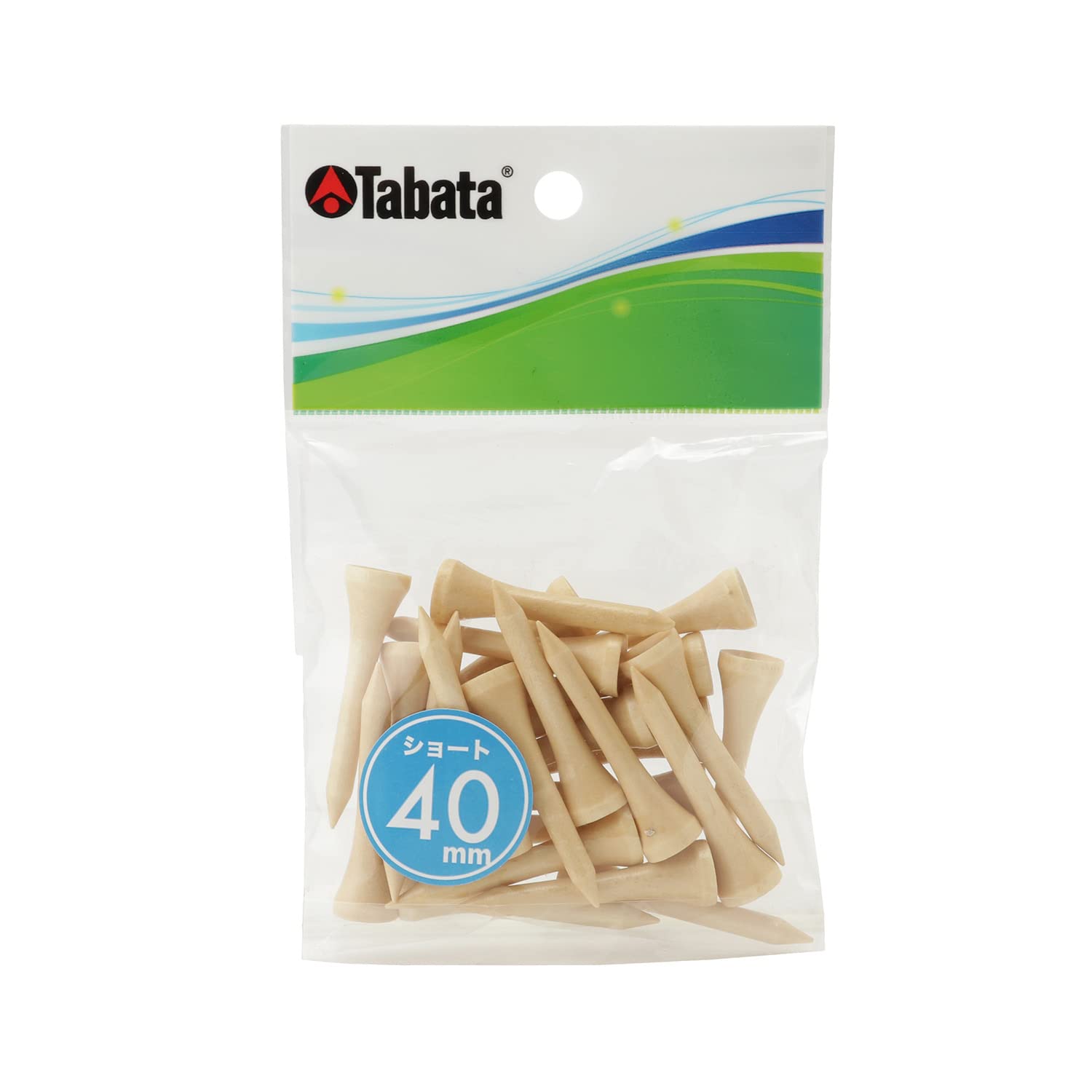 タバタ ゴルフティーショートプロスリムショート 白木40mm25本入りの商品画像