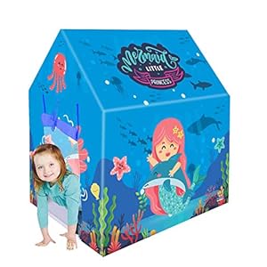Webby Mermaid Play Tent Theme for Kids, Multicolor