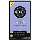 Trojan XOXO Thin Softouch Lubricated Latex Condoms, 10 Count