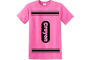 GREENMILL APPAREL Crayon Tshirt Halloween Costume for Men Women Adult Size | Funny Cool Shirt idea | Graphic tee