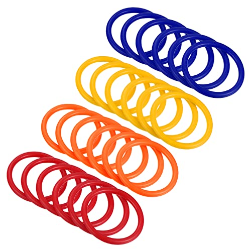 Blue, Orange, Red, Yellow