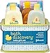 Johnson's Bath Discovery Gift Set For Parents-To-Be, Caddy With Bath Essentials, 8 Items