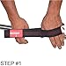 The Ultimate Weightlifting Straps for Wods and Olympic Lifting By Fit Four (Black and Red)
