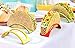 12pc Colorful Stackable ALAZCO Taco Holder Stand Server - For Soft & Hard Shell Taco - Backyard Party Picnic Fiesta (4 Red, 4 Green, 4 Yellow) BPA Free