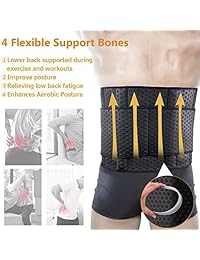 Waist Trimmer for Men, Neoprene Ab Belt Widening Waist Trainer with Double Adjusted Straps for Fitness Weight Loss and Back Support
