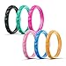 Egnaro Silicone Ring Women Thin and Stackable Rubber Rings Women Wedding Bands - 2.5mm Width - 1.8mm Thick