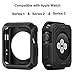 Apple Watch Case, iitee 38mm Universal Slim Rugged Protective TPU iWatch Case for Apple Watch Series 3 Series 2 Series 1 (Matte Black)