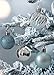 KI Store Baby Blue Christmas Balls 34pcs 2.36-Inch Christmas Tree Decoration Ornaments for Xmas Tree Holiday Wreath Garland Decor Ornaments Hooks Included