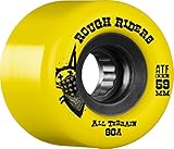Bones Wheels ATF Rough Riders 59mm Yellow/Black Skateboard Wheels (Set of 4)