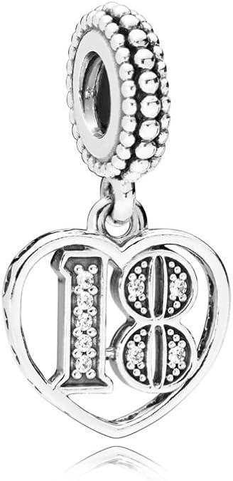 Pandora Charm Pendente 18 Anni D Amore Amazon It Gioielli