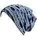 DJT Unisex Slouch Beanie Hat in Vintage Ripped Design #05 Blue