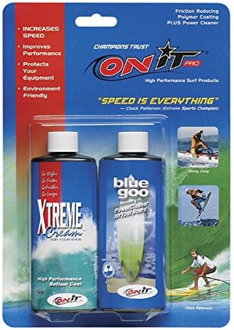 Stand Up Paddle; Surf; Watercraft Performance and maintanance Kit Xtreme Cream/Blue Goo, 4oz Surf/SUP board tune up kit