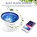 Delicacy Ocean Wave Projector 12 LED 7 Lighting Modes Undersea Lamp, Music Player Remote Control Night Light Projector for Kids Adults Bedroom Living Room Decoration