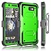 Tekcoo Galaxy J7 Case, Holster Clip, [TShell] [Built-in Screen] Locking Secure Swivel Belt Kickstand Phone Cover Full Body Case For Samsung J7 2017 [Green]