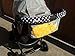 Choopie CityGrips Single Bar Grip Handle Covers for Stroller/Pram/Buggy Handlebars, Polka Dot Black, Large