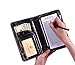 Waiter Waitress Book Server Wallet with Money Pocket Check Presenter for Restaurants Waiter Book fit Server Apron (Marble Black))