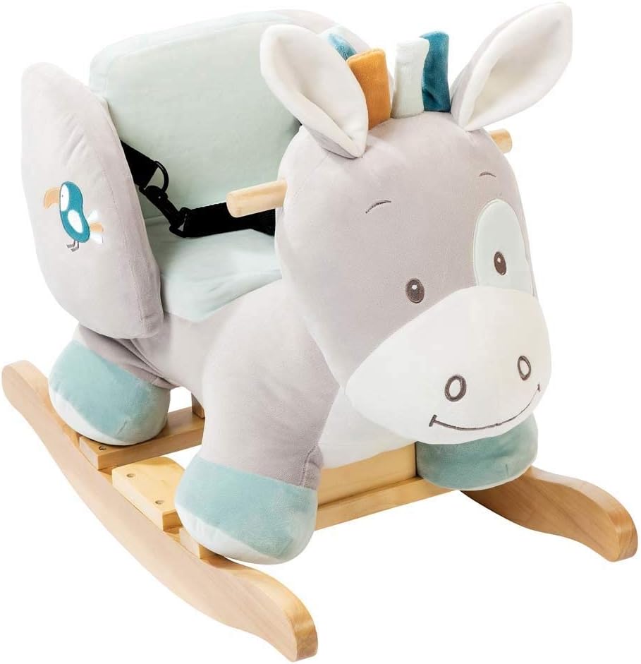 Nattou Rocking Animal for Children Tim The Horse, 10-36 Months, 63 x 33 x 46 cm, Beige, 498135, Horse Tim, 1 Stück (1er Pack)