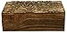 SAAGA Multipurpose Decorative Wooden Jewelry Trinket Holder Keepsake Storage Box with Tree of Life Carving/Handmade : 10x7 inches (LxB)