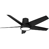 Minka Aire F782L-CL Chubby II - 5 Blade Outdoor Ceiling Fan with Light Kit-12.75 Inches Tall and 58 Inches Wide, Finish Color