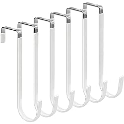 FYY Over The Door Hooks, 6 Pack Upgraded Long Door