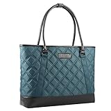 Gonex Women Laptop Tote Bag, Lightweight Nylon 15-15.6 Inches Tablet Handbag Shoulder Bag for Women,Computer,Business,Work,Travel Blue