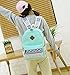Veenajo Casual Lightweight Cute Dot Canvas Laptop Bag Shoulder Bag School Backpack (Green)