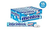 Mentos Chewy Mint Candy Roll, Mint, Valentines Day Gifts, Bulk, Party, Non Melting, 1.32 Ounce/14 Pieces (Pack of 15) - Packaging May Vary