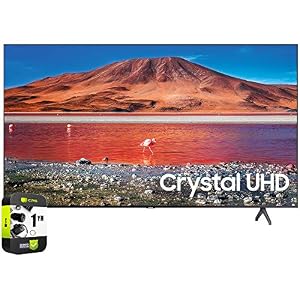 SAMSUNG UN50TU7000FXZA 50 inch 4K Ultra HD Smart LED TV 2020 Model Bundle with Support Extension